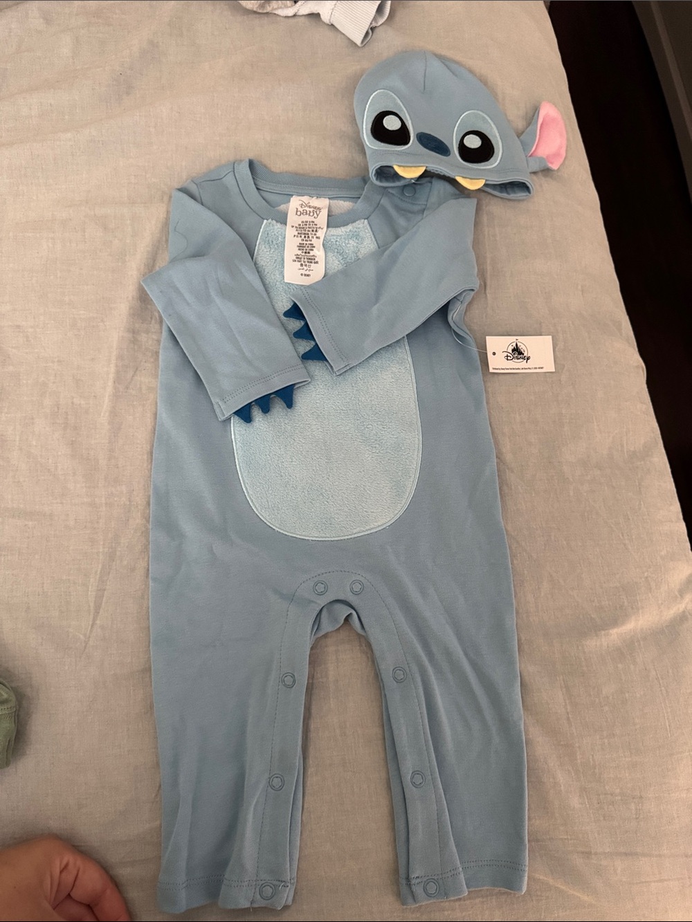Disney Blue Stitch Baby One-Piece Footie